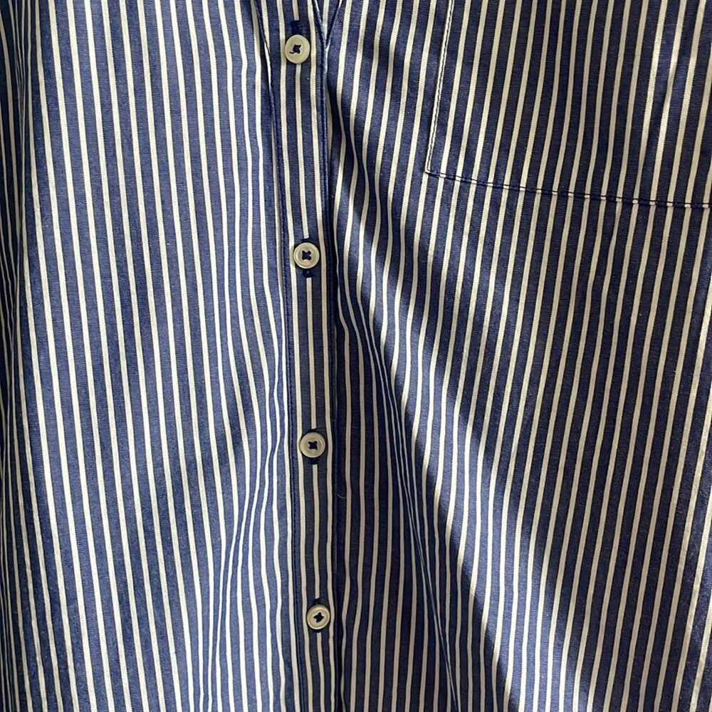 J.Crew Factory Striped Button-Down Shirt with Tie Sleeves - Picture 4 of 7